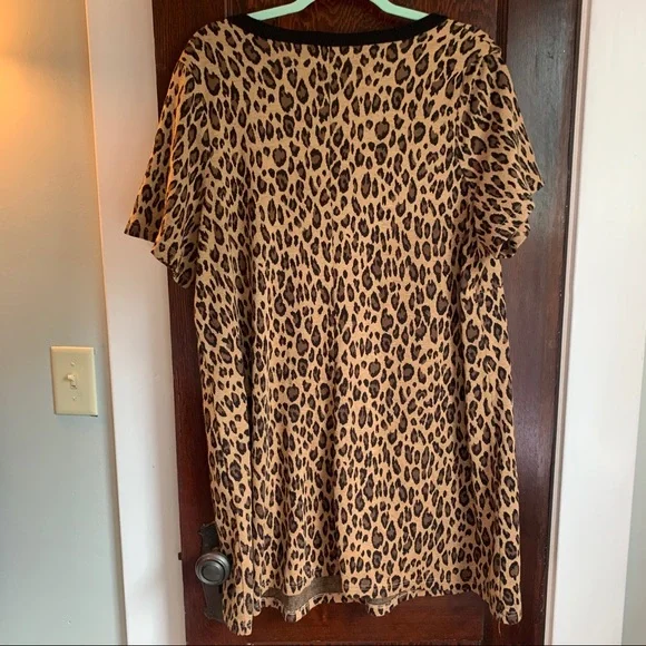 Lane Bryant leopard print midi length dress - Picture 2 of 5